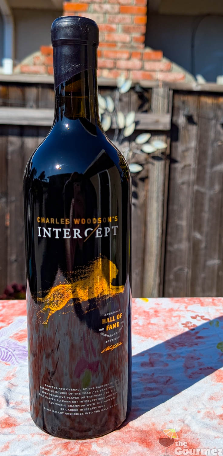 charles woodson intercept wine hall of fame bottle