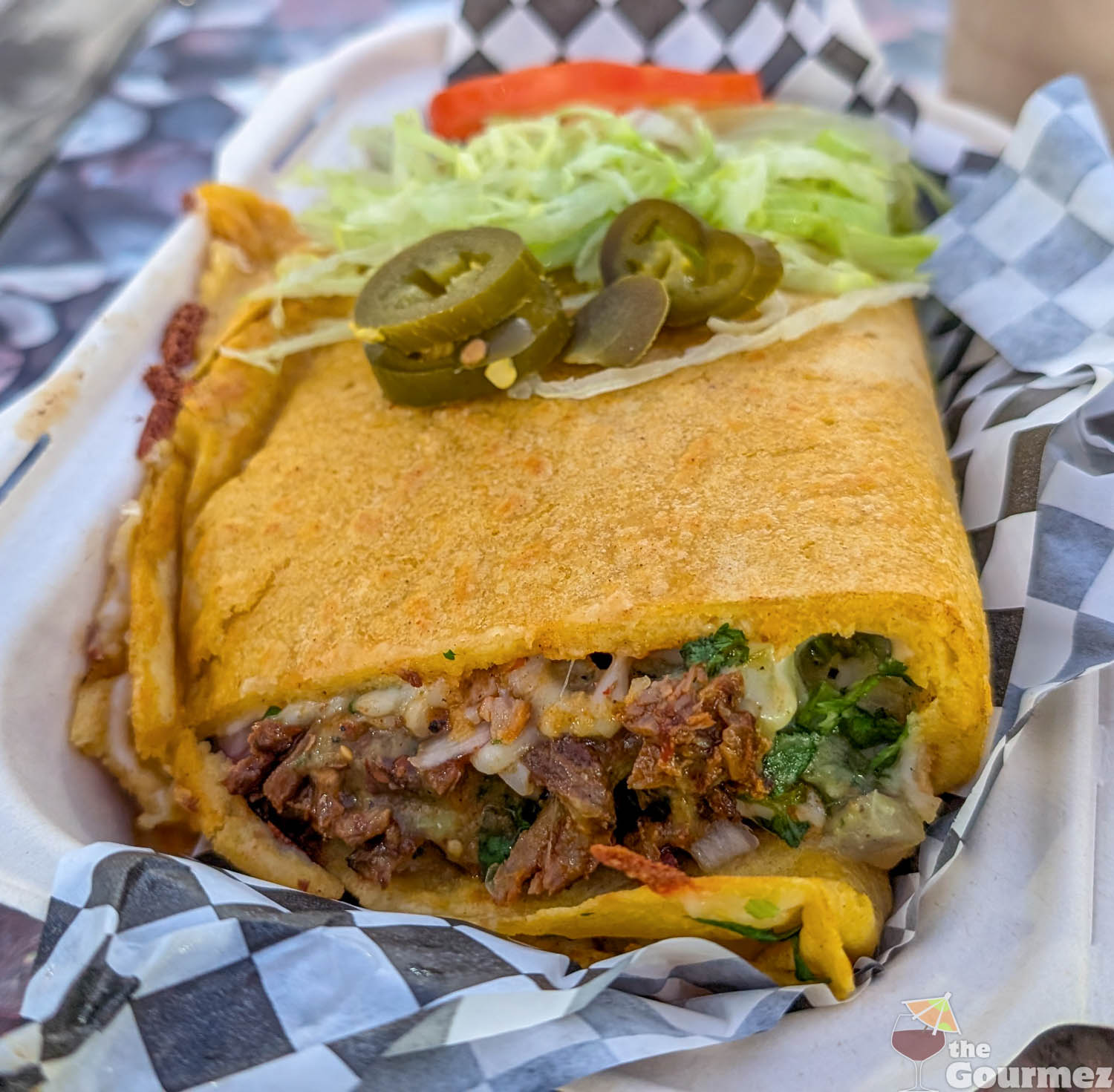 tacos la calle super corn quesadilla