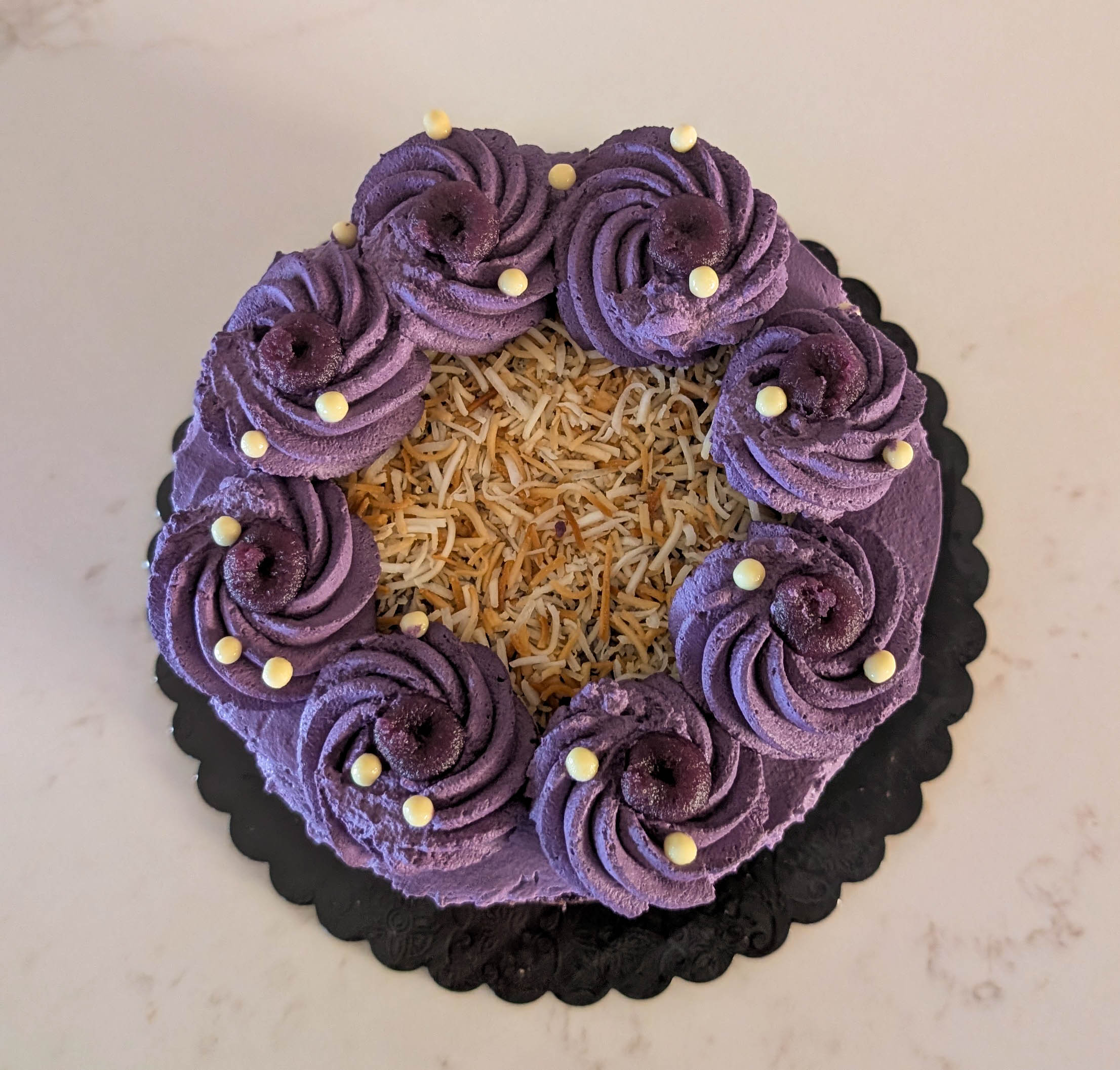 whisk cake ube chiffon above