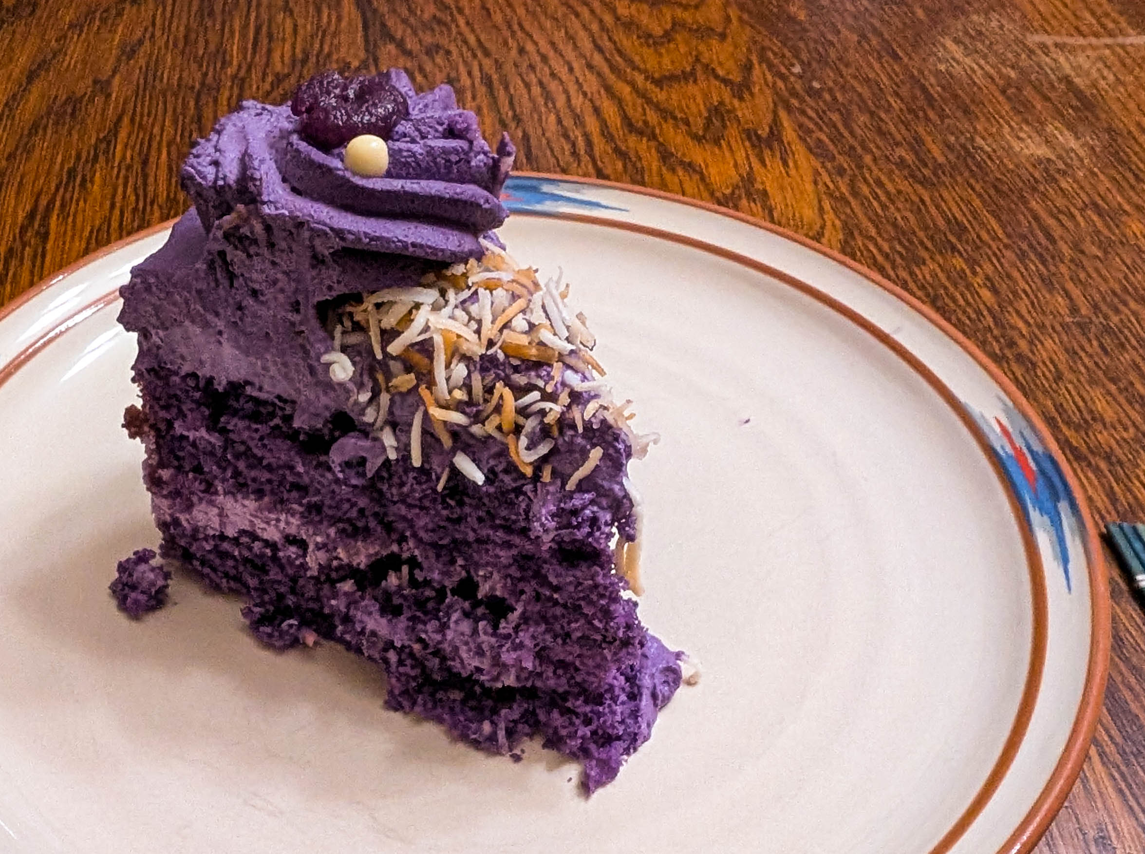 whisk cake ube chiffon slice