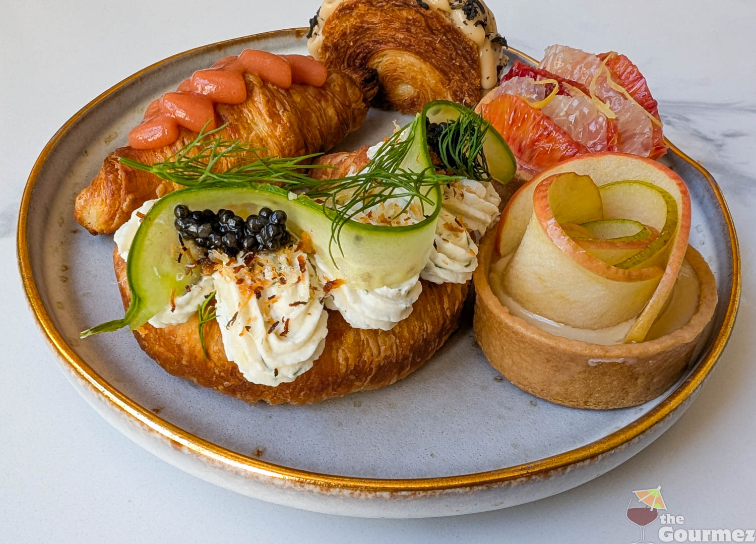 nudi blue half moon croissant