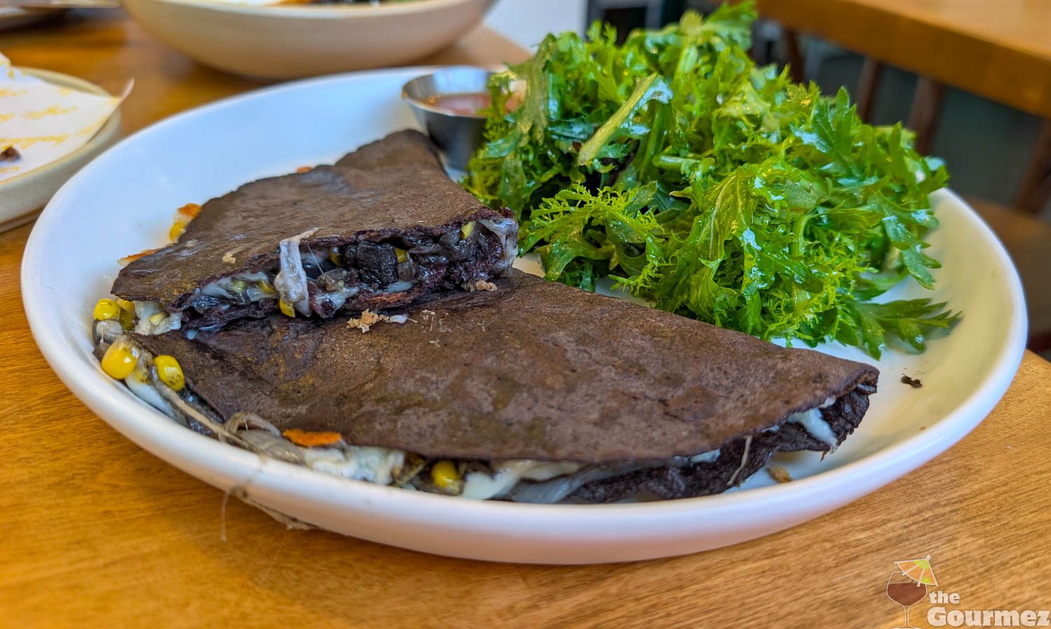 cafe bolita corn quesadilla
