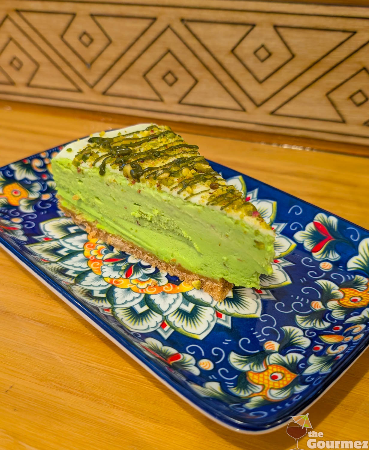 sana'a cafe pistachio cheesecake